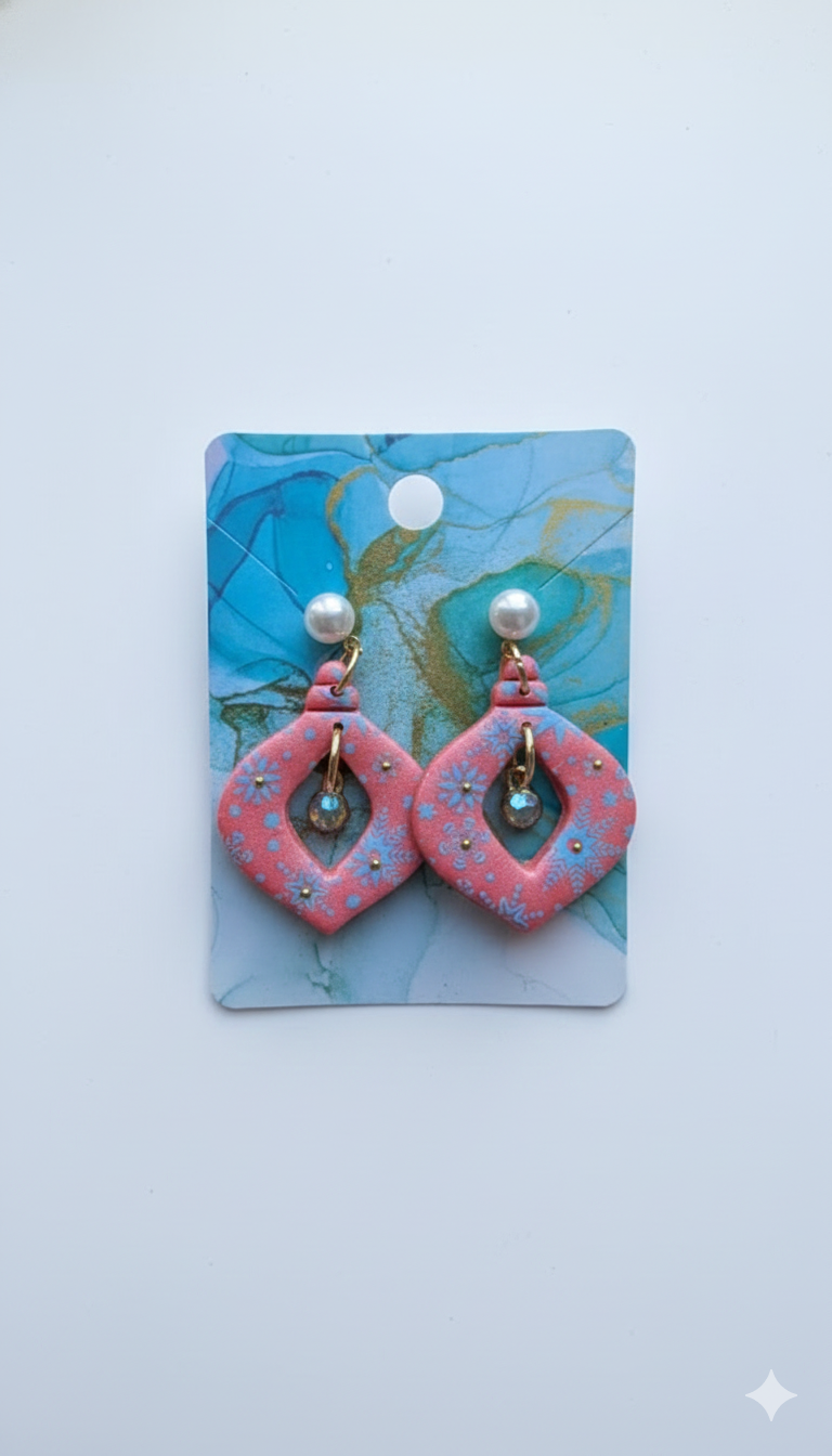 Blushing Bloom Drops Earrings