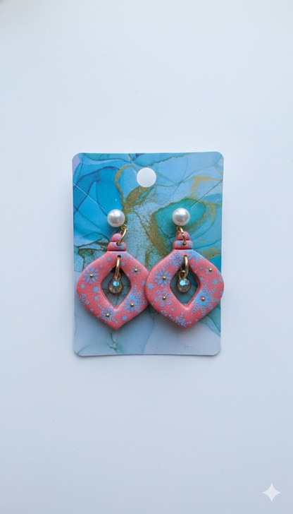 Blushing Bloom Drops Earrings