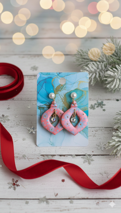 Blushing Bloom Drops Earrings