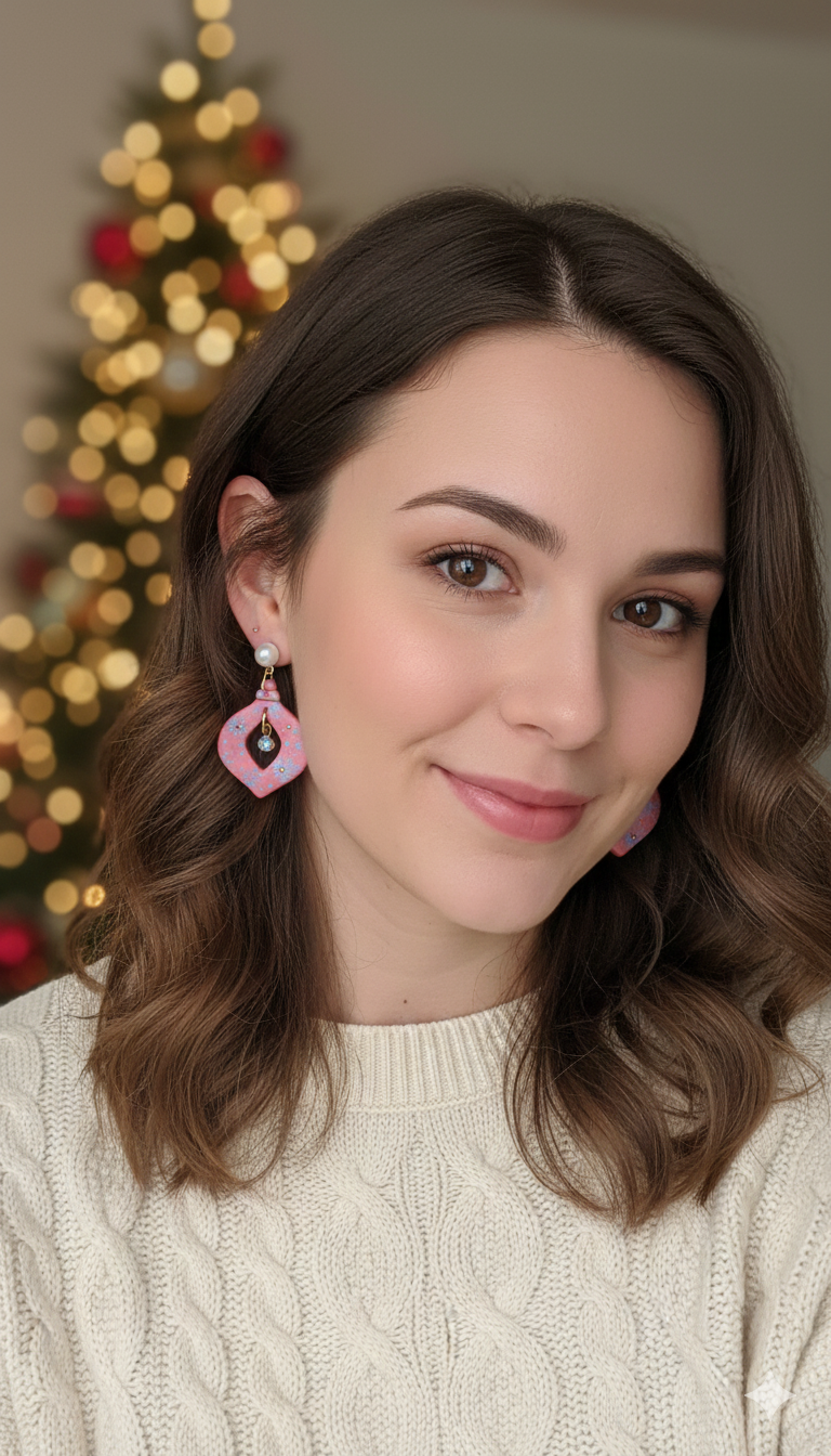Blushing Bloom Drops Earrings