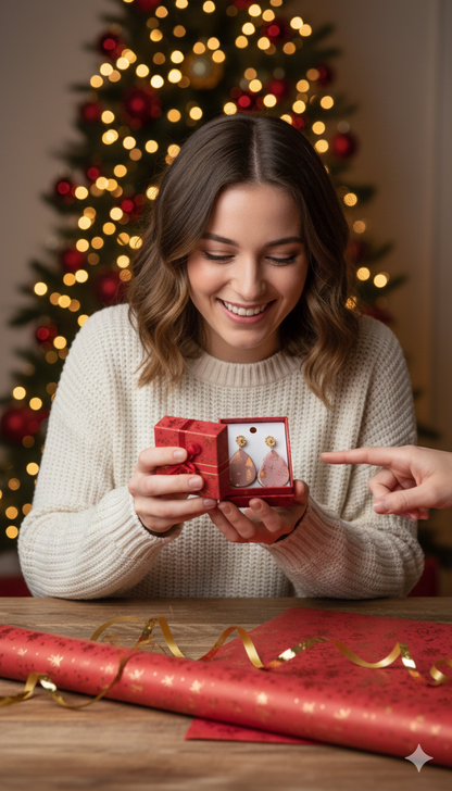 Merry & Blush Teardrop Earrings