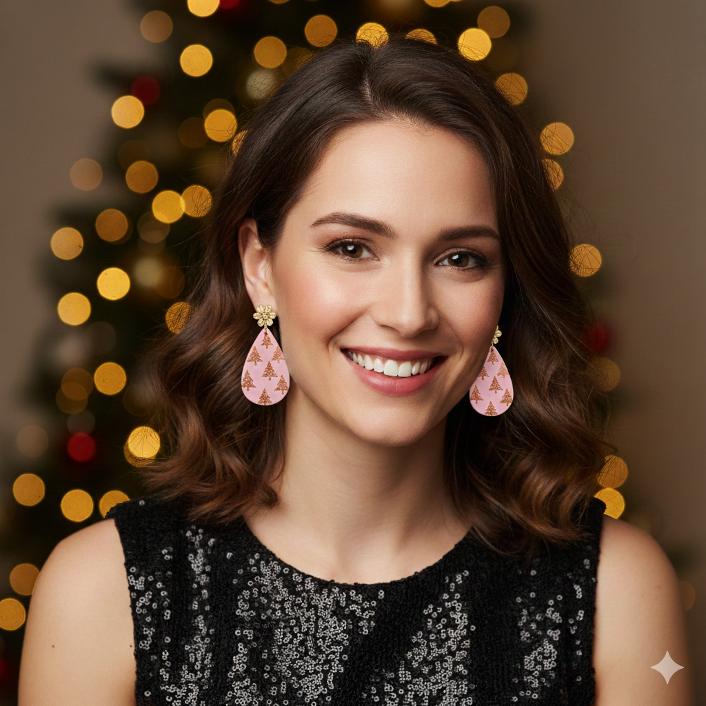 Merry & Blush Teardrop Earrings