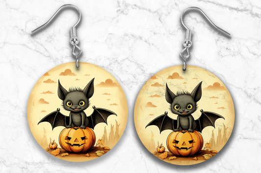 Cute Cartoon Bat Earring – Indossarte Studio LLC