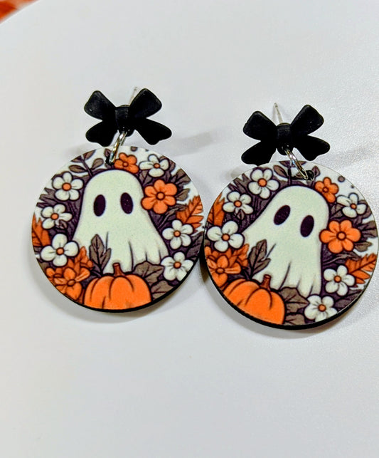 "Pastel Pumpkins & Ghost Blooms"